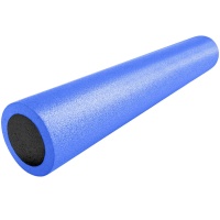 Ролик для йоги полнотелый 2-х цветный (синий/черный) 90х15см. (B34501) PEF90-47