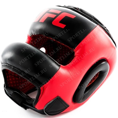 Шлем боксерский с бампером красно-черный, размер XL UFC UHK-75065