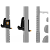 Крюки для олимпийского грифа для силовой рамы MATRIX MAGNUM OPT1R